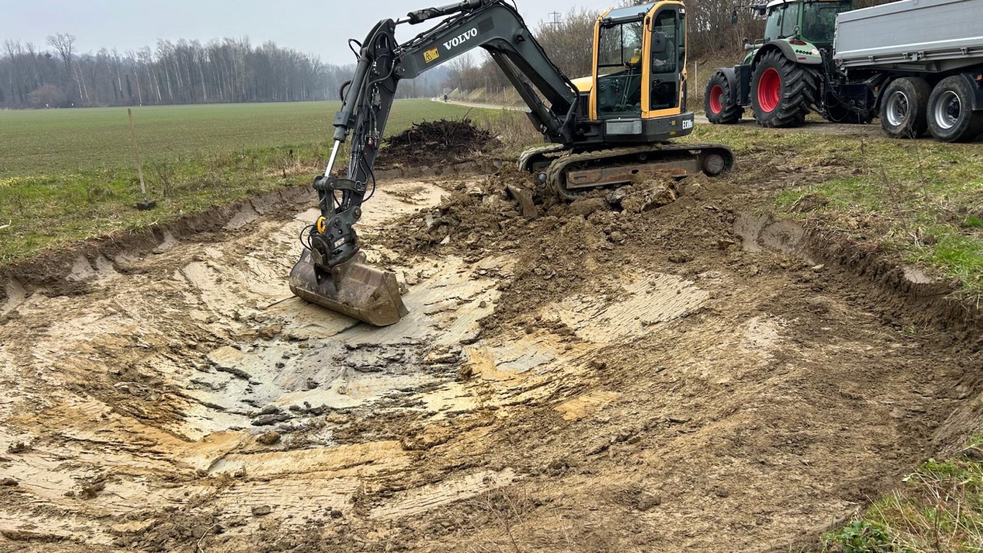 Brückenhabitat Standort "Grund" Bauarbeiten